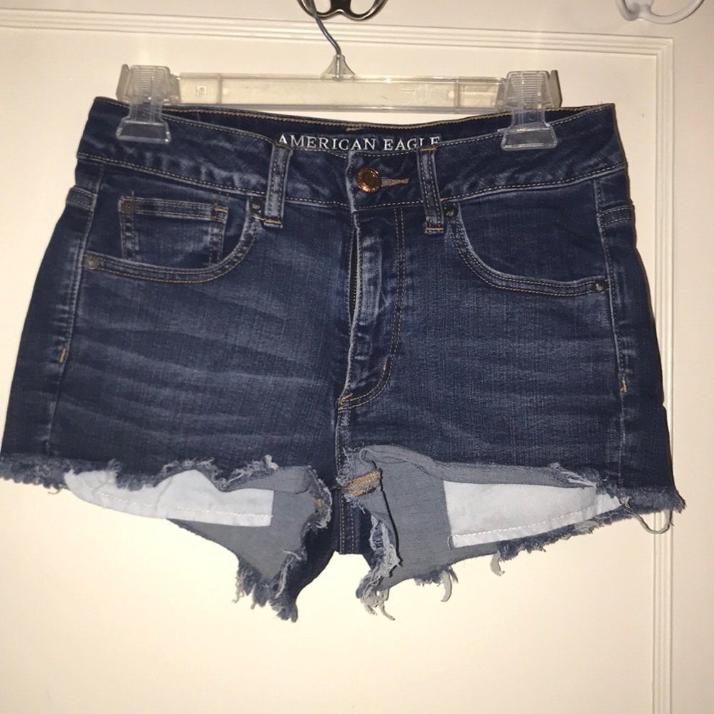 american eagle denim shorts